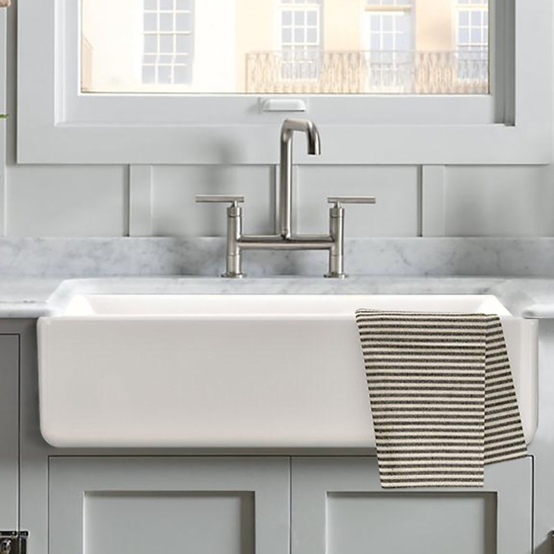 30'' L Single Bowl Ceramic Kitchen Sink