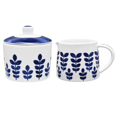 Noritake Sandefjord Sugar and Creamer Set