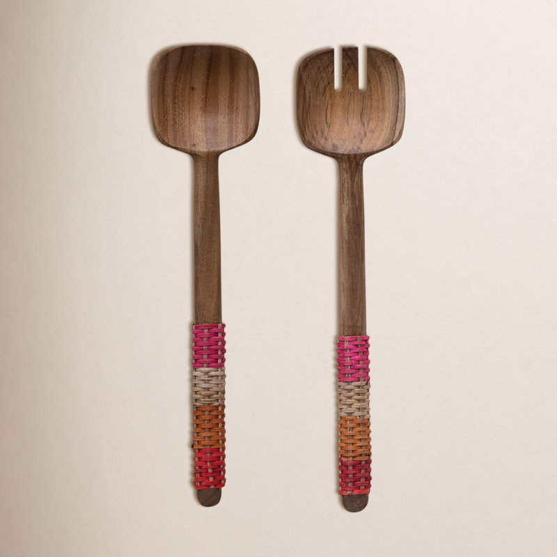 Ensemble de 3 assiettes à salade en bois Lavallette