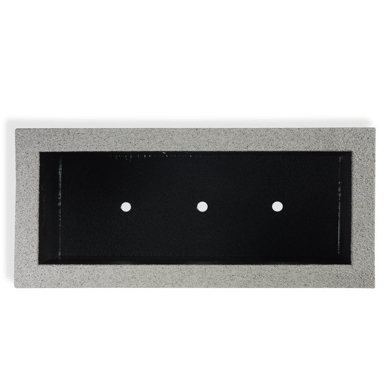 Argentine Trough Planter, Gray Granite