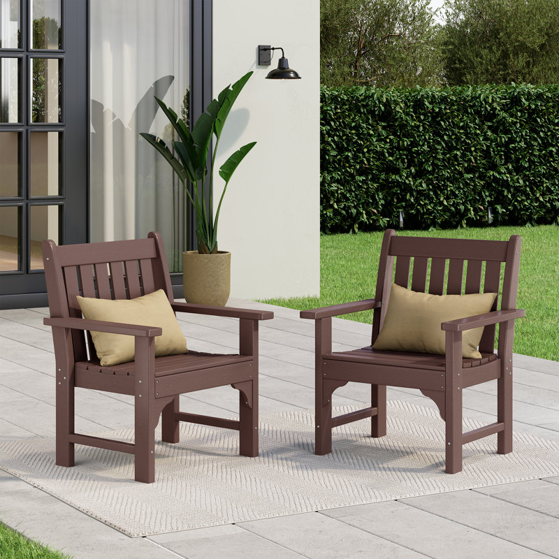 Poly Garden Arm Chair (Set Of 2), Brown