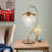 Modern 21" Arched Crystal Dimmable Table Lamp