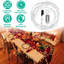 Guirlande illuminée en bouleau de 7,87 pi 144 DEL, 8 modes d'éclairage avec télécommande et minuterie 6H, lumières blanches chaudes imperméables IP45 pour la décoration de Noël