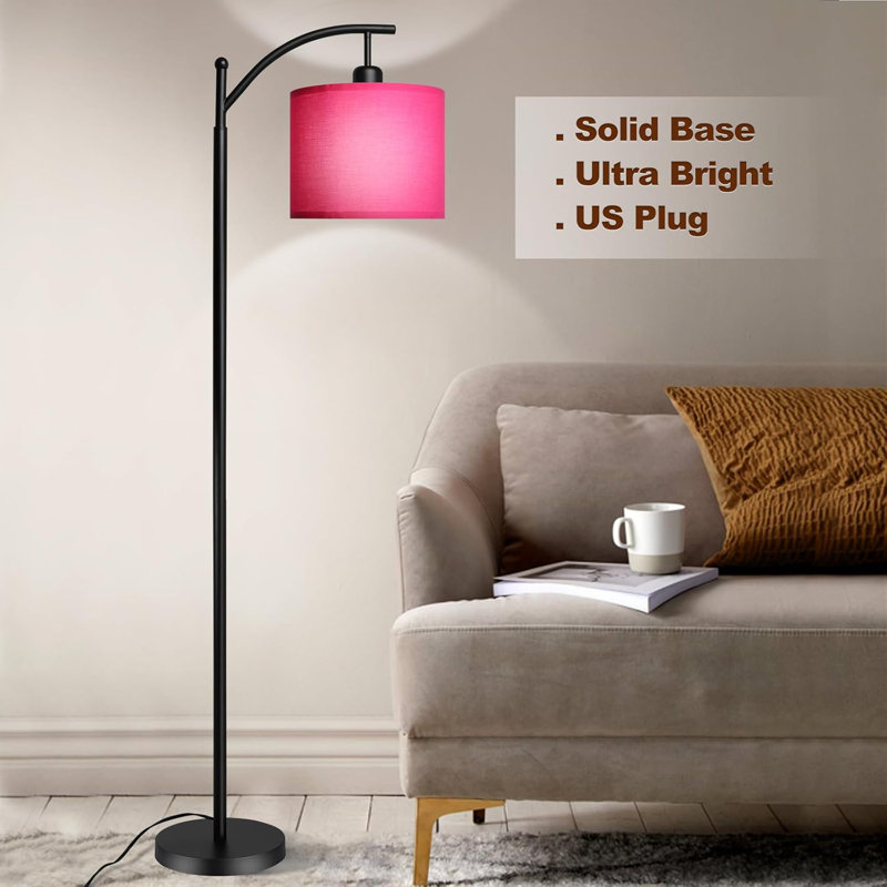 Modern Floor Lamp With Adjustable Color Temperatures, Sturdy Standing Lamp With Reading Light, Energy-Efficient LED Bulb Included, Ideal For Living Room And Bedroom