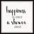 'Shower Happiness' - Picture Frame Typography Print on Paper-793967838