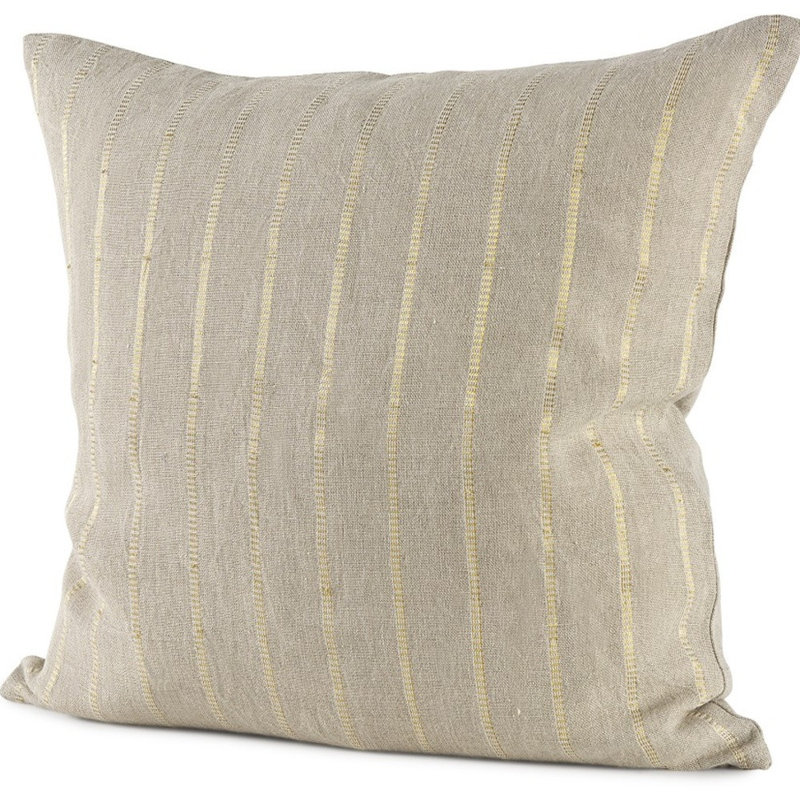 Housse de coussin beige et beige