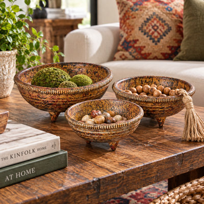 Ensemble de mini bols décoratifs Heritage Clay