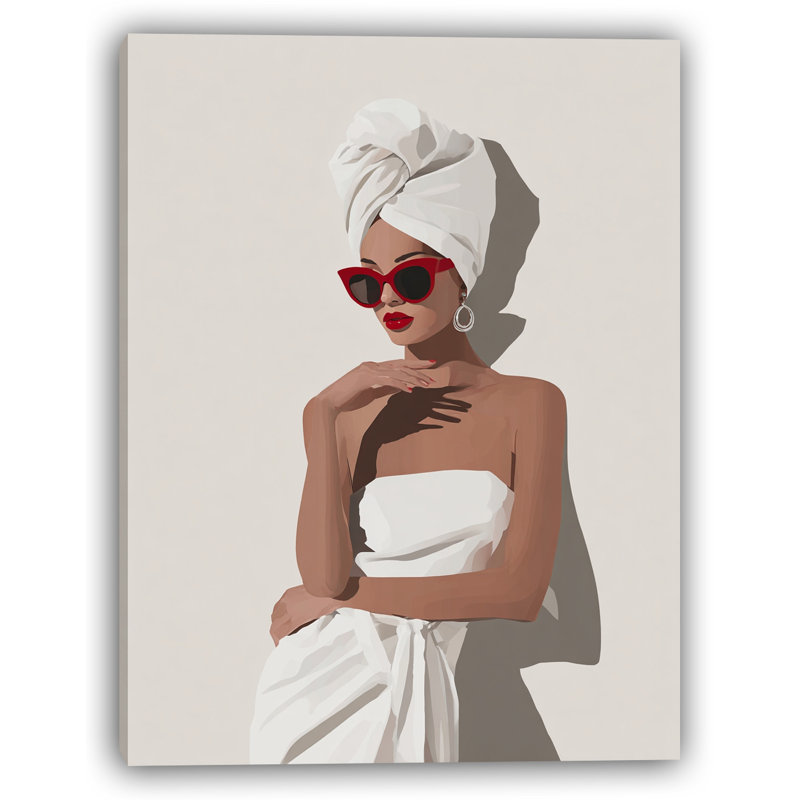 Timeless Glam Wrapped Canvas Wall Art, 48" H x 36" W