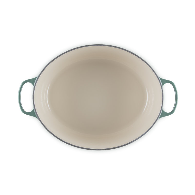 Le Creuset Enameled Cast Iron Signature Oval Dutch Oven, 15.5 Qt., Green