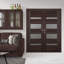 Double porte intérieure française à panneaux en bois manufacturé et en verre givré Avon 0701-91695445-75835608-77376569