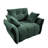 47" Ergonomic Single Seater Sofa with High-Resilience Support Cushions and Throw Pillows, Easy Assembly Modern Design for Indoor-2053921771