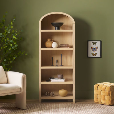 Sitarski Curved Arch 5-Shelf Bookcase