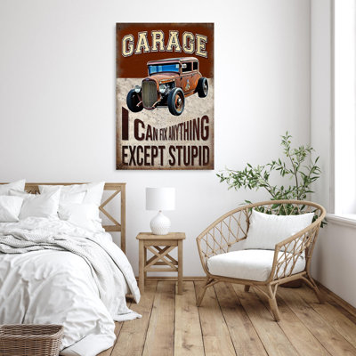 Garage - 1 pièce, impression sur toile rectangulaire Garage - 1 pièce, impression sur toile tendue