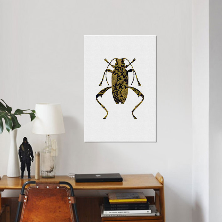 «Beetle IV», impression sur toile, H 40 po x l 26 po x P 1,5 po, Toile tendue, Pas de tapis