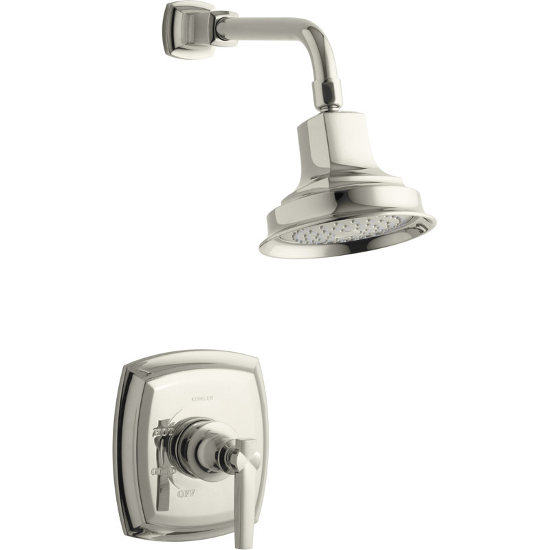 Margaux Rite-Temp Shower Trim Set with Handle, Valve Not Included, Lever, Vibrant Polished Nickel