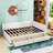 2 Drawers Full Upholstered Daybed, Semi-Closed Design-94353693