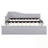 Twin Size Upholstered L-Shaped Daybed with Pop Up Trundle-111873746