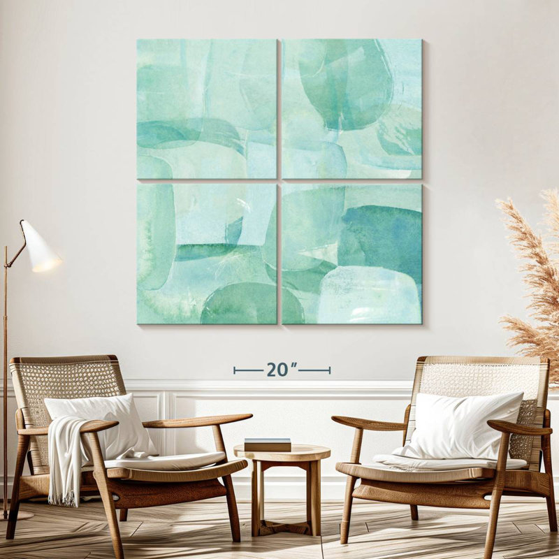 Avery Sea Glass Reflection II, H 57 po x l 57 po
