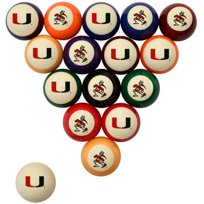 Miami Hurricanes Billiard Ball Set