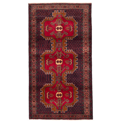 Teimani Red Rug 3'7" x 6'6"