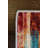 Rectangle Hall Abstract Machine Braided Polyester Area Rug in Blue/Orange/Red-1118148751