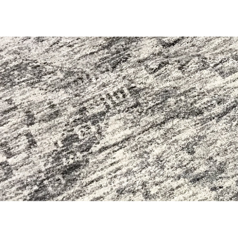 Hand-Knotted High-Quality Ivory/Gray Area Rug