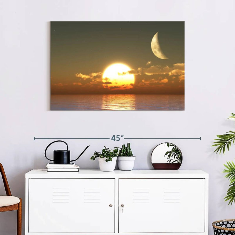 Sunset Moon, 24" H x 36" W