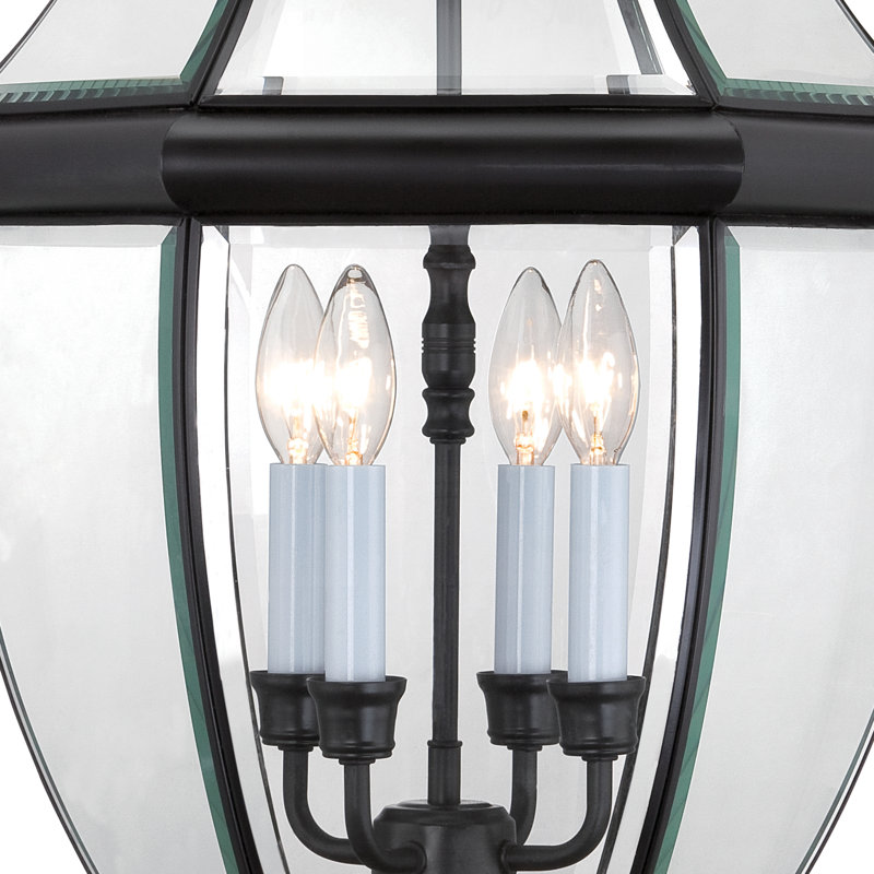 Tête de lanterne à 1 lumière H 29,5 po Newbury, Noir mystique