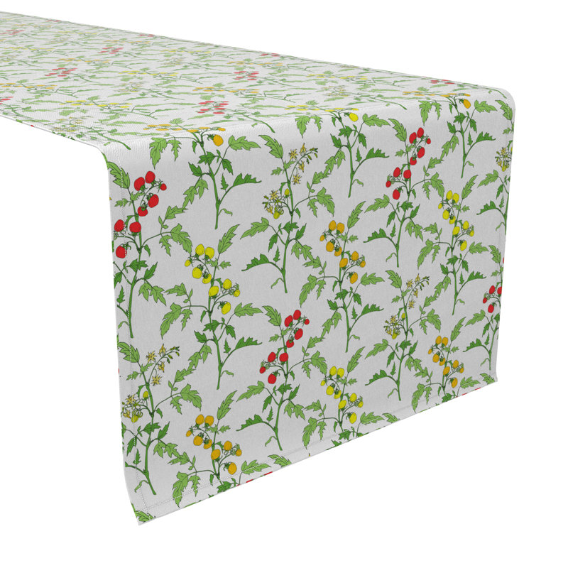 Rectangular Toile Cotton Twill Table Runner