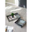 S / 3 plateaux gigognes décoratifs gris galvanisé
