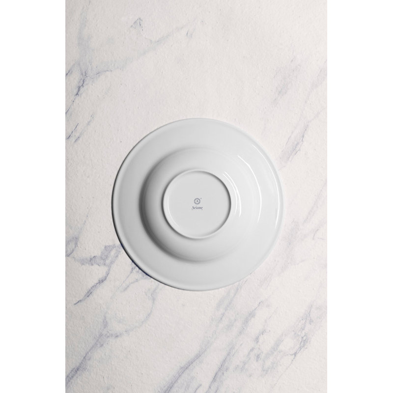 Assiette creuse en porcelaine | Assiette plate Prime | 10,23 po, Rouge