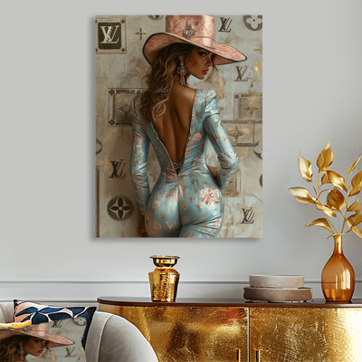 Only Look Back To See How Far You You Come - Fashion Girl Power, impression murale