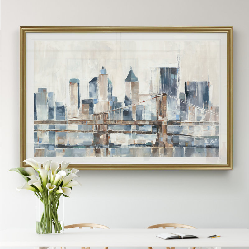 « blue hour i », impression sur toile, H 22,5 po x l 30,5 po x P 1,5 po, Or
