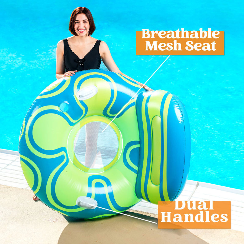 Pool Lounger with Big Seatback Inflatables