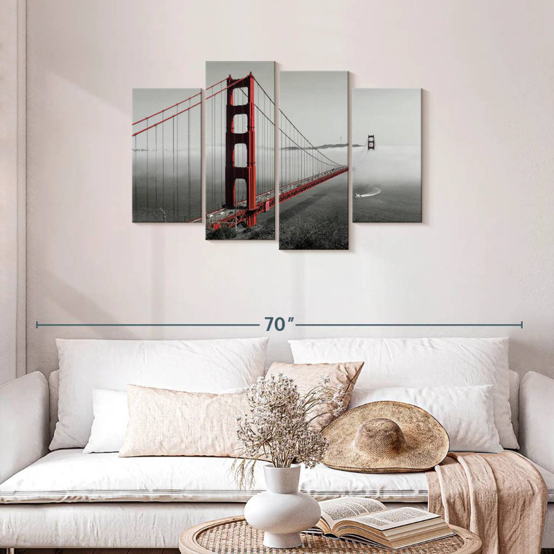 Golden Gate Foggy, H 27 po x l 43 po