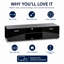 Black Gloss TV Stand Cabinet with Storage for TVs up to 60"-19934595