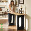 Console décorative de 59,2 po de largeur en bois Soild avec 2 pieds décoratifs-970024106