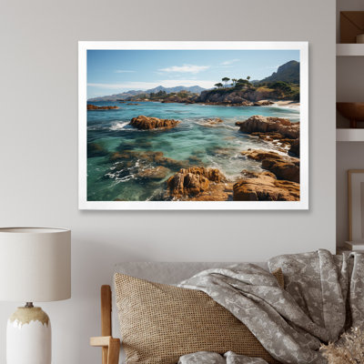 Blasdell, Espagne, côte d'azur, plage rocheuse I sur toile