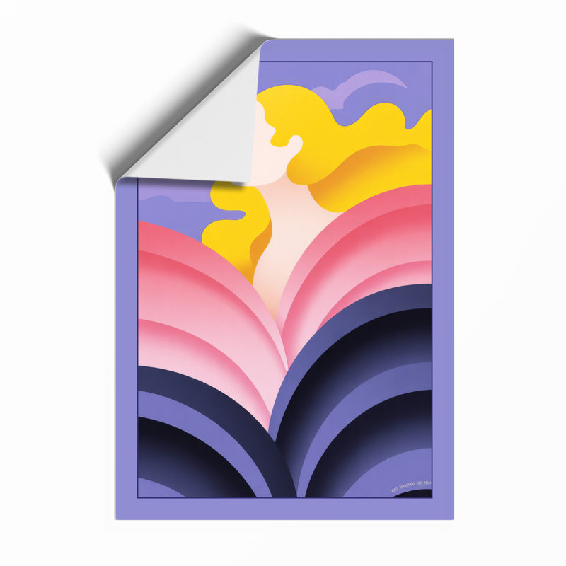 Contemplation in Layers Modern - Framed Print, A1 - 84.1 x 59.4 cm, Unframed