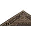Tapis brun / beige noué à la main de conception unique 3 pi 10 po x 5 pi 9 po