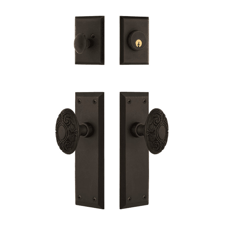 Nostalgic Warehouse New York Entry Set with Victorian Knob