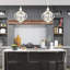 Lustre empire en bois 5 lumières Vallauris
