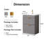 Ensemble de meuble-lavabo simple 24 po gris
