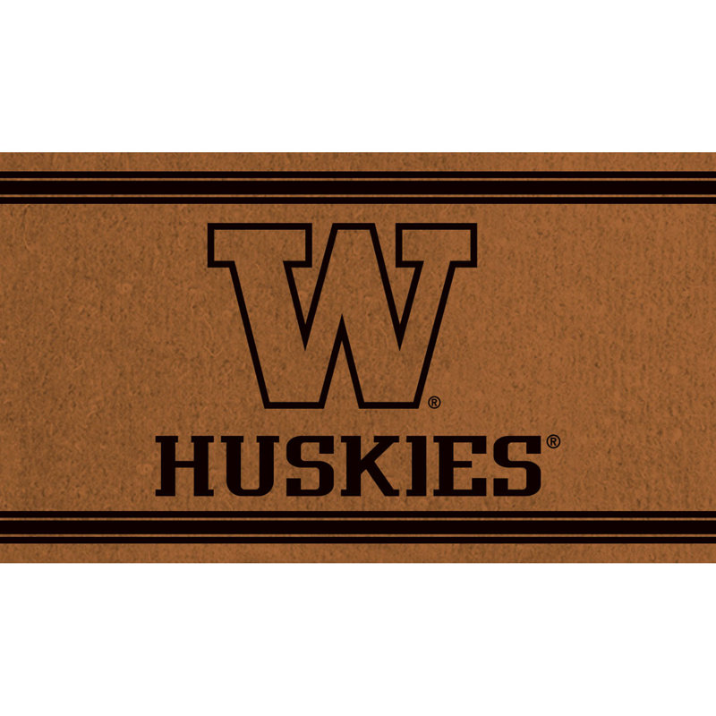 28 in. x 16 in. NCAA Indoor/Outdoor Doormat, Huskies