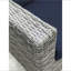 Fauteuil club en osier Sunbrella