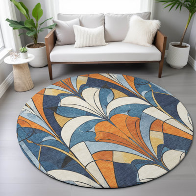 Machine Washable Indoor/Outdoor Arline ACN2174 Modern Rug