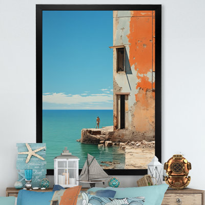 Bord de mer, minimalisme, photo III - art mural nautique et plage, salon