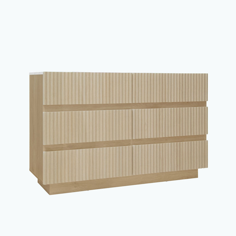 Commode 6 tiroirs avec rangement DEL