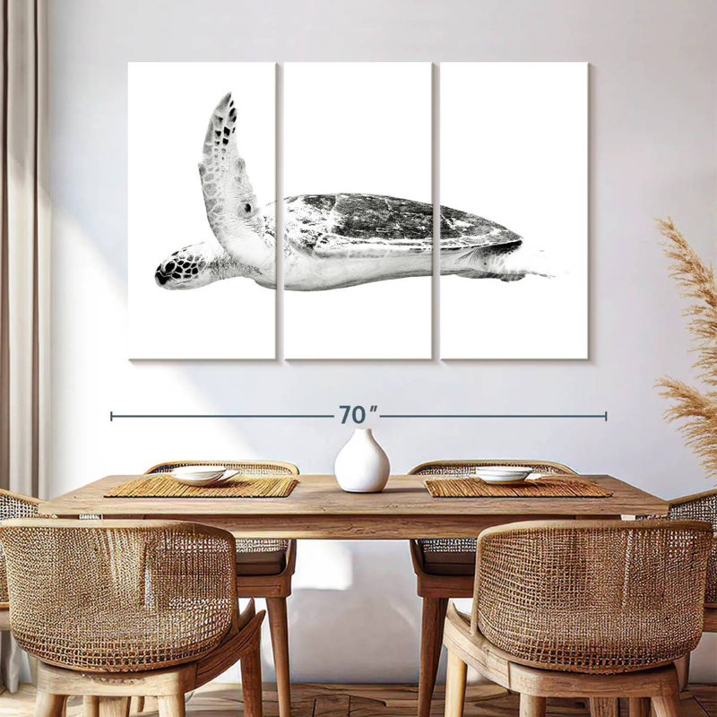 Noble Hawksbill Turtle, 42" H x 65" W