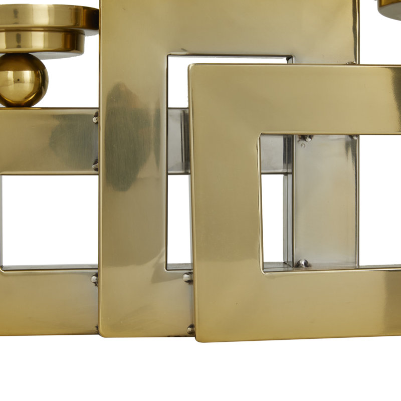 10.35'' H Stainless Steel Tabletop Candelabra